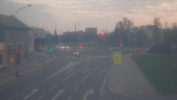 Křižovatka ulic Komenského a Velké Novosady