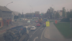 Křižovatka ulic Komenského a Velké Novosady