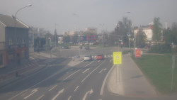 Křižovatka ulic Komenského a Velké Novosady