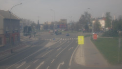 Křižovatka ulic Komenského a Velké Novosady