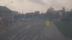 Křižovatka ulic Komenského a Velké Novosady