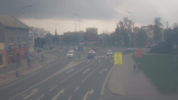 Křižovatka ulic Komenského a Velké Novosady