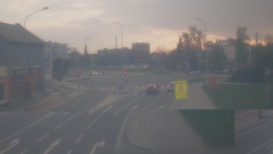 Křižovatka ulic Komenského a Velké Novosady