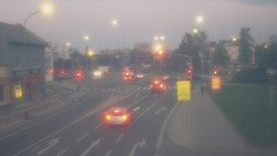 Křižovatka ulic Komenského a Velké Novosady