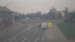 Křižovatka ulic Komenského a Velké Novosady