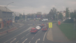 Křižovatka ulic Komenského a Velké Novosady