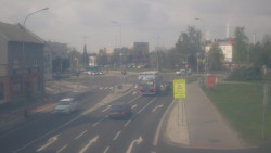 Křižovatka ulic Komenského a Velké Novosady