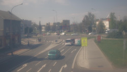 Křižovatka ulic Komenského a Velké Novosady