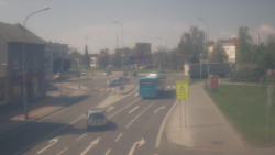 Křižovatka ulic Komenského a Velké Novosady