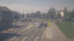 Křižovatka ulic Komenského a Velké Novosady