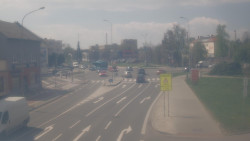 Křižovatka ulic Komenského a Velké Novosady