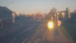 Křižovatka ulic Komenského a Velké Novosady