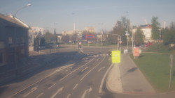 Křižovatka ulic Komenského a Velké Novosady