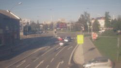 Křižovatka ulic Komenského a Velké Novosady