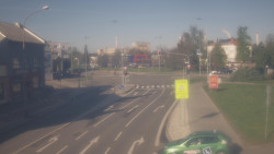 Křižovatka ulic Komenského a Velké Novosady