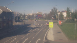 Křižovatka ulic Komenského a Velké Novosady