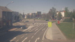 Křižovatka ulic Komenského a Velké Novosady