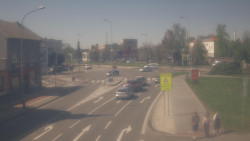 Křižovatka ulic Komenského a Velké Novosady