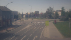 Křižovatka ulic Komenského a Velké Novosady