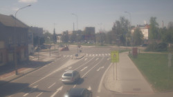 Křižovatka ulic Komenského a Velké Novosady