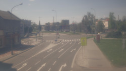 Křižovatka ulic Komenského a Velké Novosady