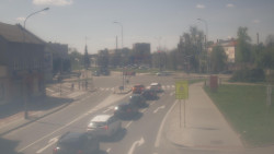 Křižovatka ulic Komenského a Velké Novosady