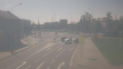 Křižovatka ulic Komenského a Velké Novosady