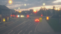 Křižovatka ulic Komenského a Velké Novosady