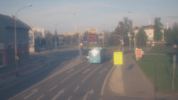 Křižovatka ulic Komenského a Velké Novosady