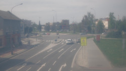 Křižovatka ulic Komenského a Velké Novosady