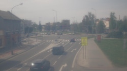 Křižovatka ulic Komenského a Velké Novosady