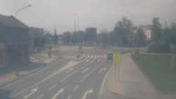 Křižovatka ulic Komenského a Velké Novosady