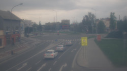 Křižovatka ulic Komenského a Velké Novosady