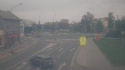 Křižovatka ulic Komenského a Velké Novosady