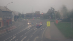 Křižovatka ulic Komenského a Velké Novosady