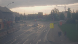 Křižovatka ulic Komenského a Velké Novosady