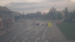 Křižovatka ulic Komenského a Velké Novosady