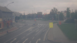 Křižovatka ulic Komenského a Velké Novosady