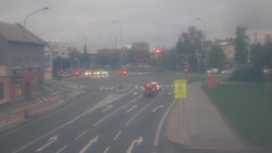 Křižovatka ulic Komenského a Velké Novosady