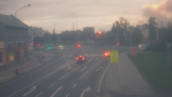 Křižovatka ulic Komenského a Velké Novosady