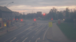 Křižovatka ulic Komenského a Velké Novosady