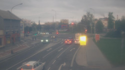 Křižovatka ulic Komenského a Velké Novosady