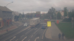 Křižovatka ulic Komenského a Velké Novosady