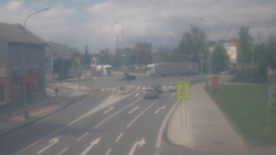 Křižovatka ulic Komenského a Velké Novosady