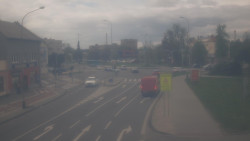 Křižovatka ulic Komenského a Velké Novosady