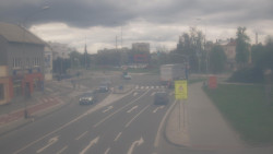 Křižovatka ulic Komenského a Velké Novosady