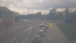 Křižovatka ulic Komenského a Velké Novosady