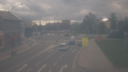 Křižovatka ulic Komenského a Velké Novosady