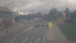 Křižovatka ulic Komenského a Velké Novosady