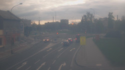 Křižovatka ulic Komenského a Velké Novosady